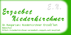 erzsebet niederkirchner business card